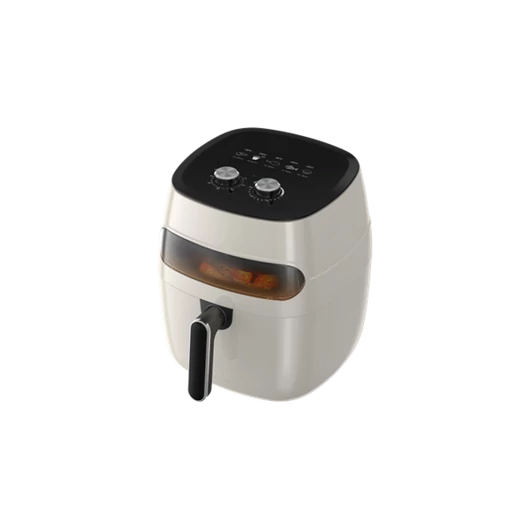 TOO AF-120W-1350 W forrólevegős fritőz ablakkal, 5.2 liter, fehér színben