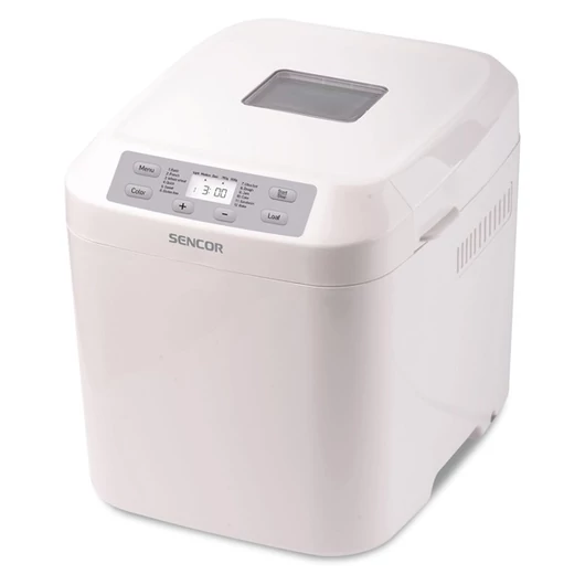 A Sencor SBR 1040WH kenyérsütő segítségével indítsa minden reggelét friss és ropogós házi készítésű kenyérrel.