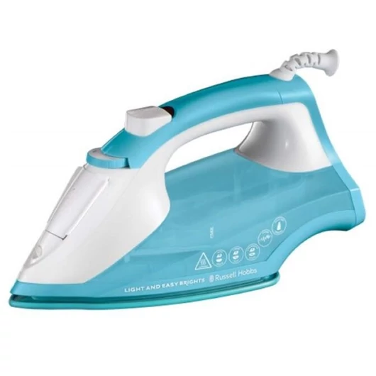 A Russell Hobbs Light &amp; Easy Brights Aqua az egyik legkönnyebb vasalónk, így könnyen irányítható és kezelhető.