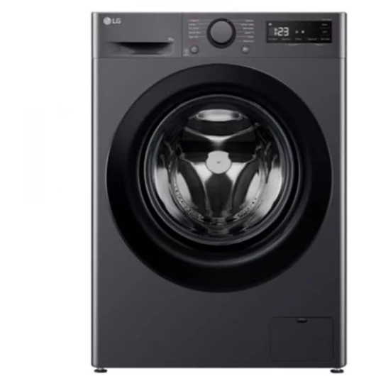 LG F2WR508SBM keskeny elöltöltős sötét inox mosógép 8 kg ruhatöltet, 1200 fordulatos centrifuga, digital inverter motorral