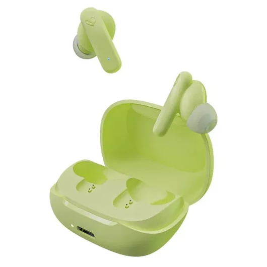 A Skullcandy Smokin Buds zöld True Wireless fülhallgató prémium hangzást és hosszú üzemidőt kínál környezettudatos felhasználóknak.