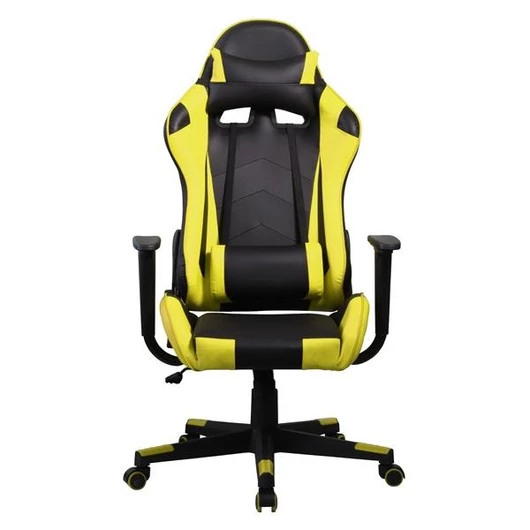 Iris GCH201BC fekete / citromsárga gamer szék kialakítása és állítható funkciói maximális kényelmet nyújtanak, stílusos megjelenése pedig tökéletes játékhoz.