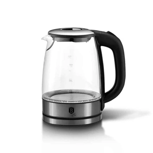 A Black Silver Collection elektromos üveg vízforraló (2200 W) elegáns és praktikus választás az otthoni használatra.