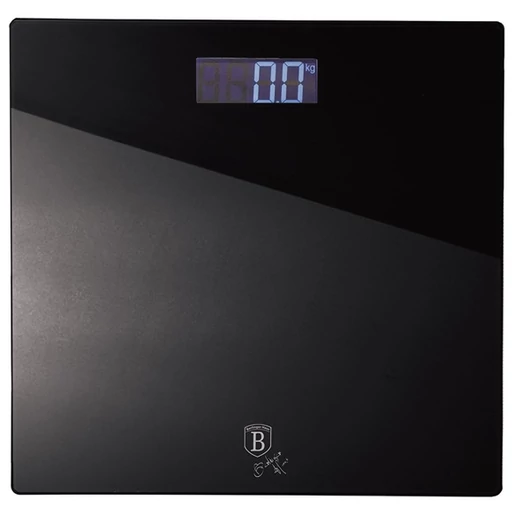 A Berlinger Haus Black Silver Collection digitális személymérleg edzett üvegből és ütésálló műanyagból készült.