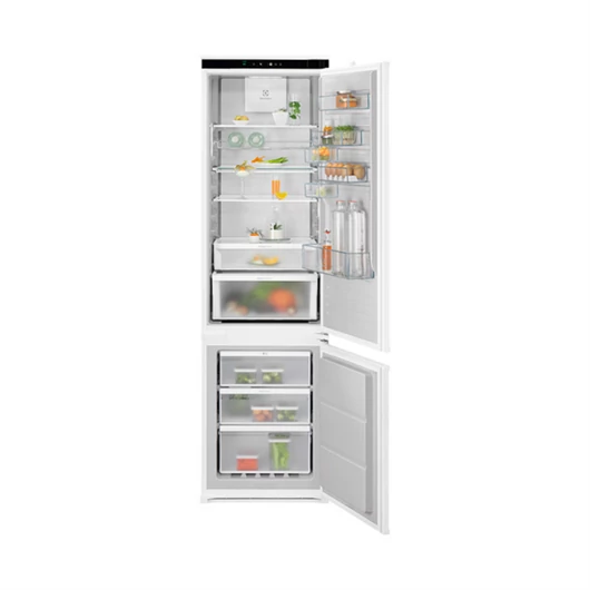 Electrolux ENP7MD19S alulfagyasztós beépíthető hűtőszekrény 267 literes NoFrost hűtési rendszer