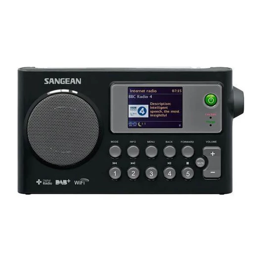 Sangean WFR-27C DAB+/FM-RDS rádió/hálózati internet rádió 2.4 colos színes TFT-LCD kijelzővel