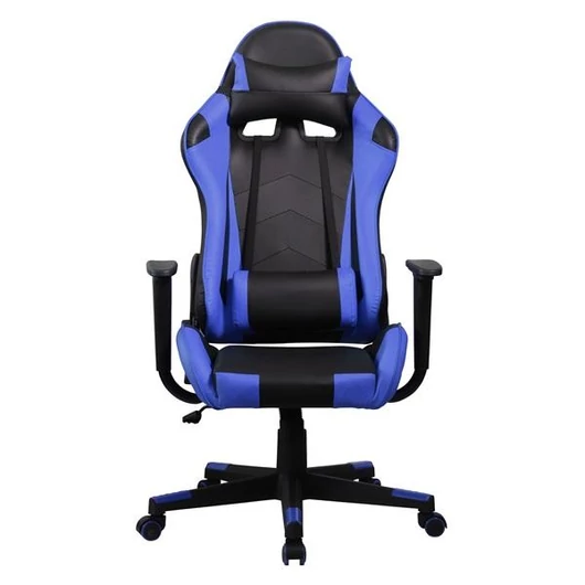 Iris GCH201BK fekete / kék gamer szék kialakítása és állítható funkciói maximális kényelmet nyújtanak, stílusos megjelenése pedig tökéletes játékhoz.