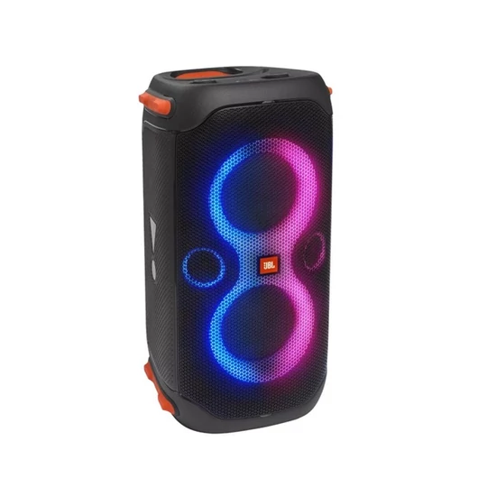 A JBL Partybox 110 hordozható Bluetooth hangszóró 160 W-os teljesítményével, dinamikájával és gazdag basszusaival kápráztat el.