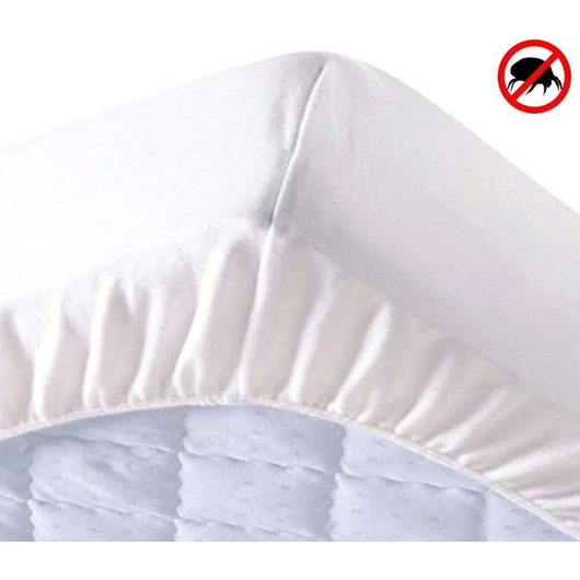 MATRACVÉDŐ vízhatlan körgumis atkamentes pamut jersey 200x200 cm +30cm