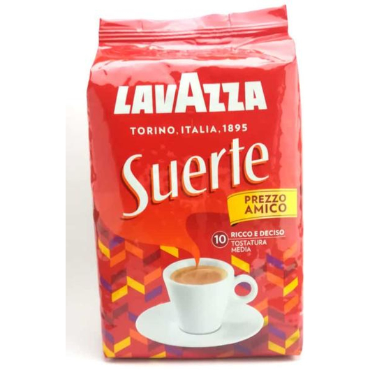 Lavazza Suerte szemes kávé 1kg kiszerelésben, erős zamatos kávé, olaszos pörköléssel