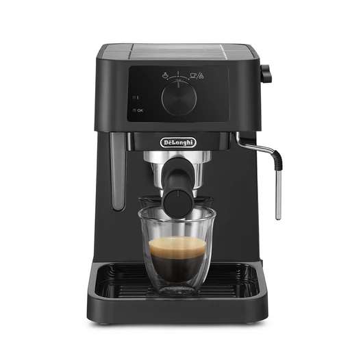 Delonghi EC230.BK 15 bar-os eszpresszó kávéfőző 2 különálló thermoszáttal a víz és gőz hőmérsékletének szabályozásához