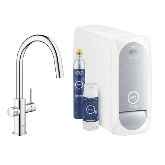 GROHE BLUE HOME C-KIFOLYÓS KIHÚZHATÓ FEJES KEZDŐKÉSZLET 31541000