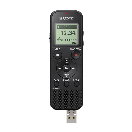 SONY ICDPX370 diktafon MP3 felvételi formátum 4 GB belső memória,