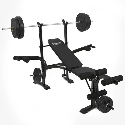 My Kondition ABT-001B fekvenyomó pad,  A has, a karok, a hát, a mellkas, a lábak, a fenék és más izmok átfogó edzésére