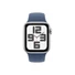Kép 2/2 - Apple Watch SE2 v3 GPS (40mm) ezüst alumínium tok, denim sportszíj (M / L) okosóra