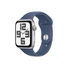 Kép 1/2 - Apple Watch SE2 v3 GPS (44mm) ezüst alumínium tok, denim sportszíj (M / L) okosóra