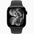 Kép 2/3 - Apple Watch S11 Cellular (42mm) kozmoszfekete alumínium tok, fekete M / L sportszíjas okosóra