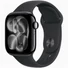 Kép 1/3 - Apple Watch S11 Cellular (42mm) kozmoszfekete alumínium tok, fekete M / L sportszíjas okosóra