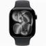 Kép 2/3 - Apple Watch S11 GPS-es (46mm) kozmoszfekete alumínium tok, fekete M / L sportszíjas okosóra