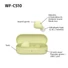Kép 15/17 - Sony WFC510Y.CE7 True Wireless Bluetooth sárga fülhallgató