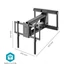 Kép 8/10 - Nedis tvwm5880bk lcd tv/monitot motoros fali tartó konzol, 32-75", max. teherbírás 35 kg, távirányító