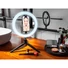 Kép 5/7 - Tracer TRAOSW46747 Ring Light 10 W / 26 cm / 600-1300 lm / gyűrűs LED lámpa mini állvánnyal