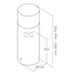Kép 2/3 - ELICA - Páraelszívó TUBE PRO ISLAND BL MAT/A/43 + Mikro MW-5120B