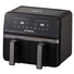 Kép 3/3 - Hausberg HB-2373NG 2200-2400W dupla kosaras fekete 8,4 L forrólevegős sütő (air fryer / airfryer)
