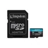 Kép 1/3 - Kingston 128GB SD micro Canvas Go! Plus (SDXC Class 10 UHS-I U3) (SDCG3 / 128GB) memóriakártya adapterrel