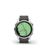 Kép 2/5 - Garmin Fenix 7S Pro Solar, ezüst, grafitszürke szilikon szíjjal