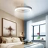 Kép 7/7 - Ardes 5PL50 Mennyezeti ventilátor távvezérlővel, LED világítással - 48 cm