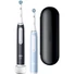 Kép 1/4 - Oral-B iO series 3 Matt Black / Ice Blue Duo elektromos fogkefe