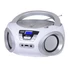 Kép 1/3 - Trevi CMP 544BT hordozható fehér Bluetooth / FM / USB / AUX / CD boombox