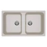 Kép 1/2 - ELLECI - Mosogatótálca Life 450 86x50 Granitek 2m. G39 Bianco soft