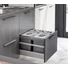 Kép 1/3 - EKOTECH - Beépíthető hulladékgyűjtő JAZZ 60 - 2x15 liter+3x7 liter