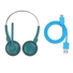 Kép 5/7 - JLab Go Work Pop vezeték nélküli zöldeskék Bluetooth headset