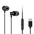 Kép 1/3 - Aiwa ESTM-50USB-C / BK vezetékes mikrofonos fekete fülhallgató