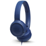 Kép 1/2 - JBL Tune 500 vezetékes fejhallgató kék színben kényelmes párnákkal PureBass hangzással