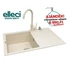 Kép 1/6 - ELLECI EASY 300 G62 Bianco Antico mosogatótálca + Caddy C01 csaptelep