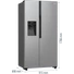 Kép 5/7 - Gorenje NRR9185ESXL amerikai SidebySide hűtőszekrény