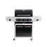 Kép 2/7 - Barbecook BC-GAS-2024 Siesta 412 Black Edition gázgrill, tárolóval, oldalégővel, 132x56x120cm