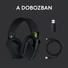 Kép 10/10 - Logitech G435 Lightspeed Wireless fekete gamer headset